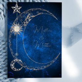 天エレガント星銀河系夕べ結婚ズ 招待状