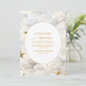 天エレガント月と星結婚の 招待状 (スタンド正面)