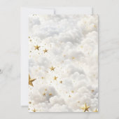 天エレガント月と星結婚の 招待状 (裏面)