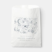 天エレガント海軍星月夜結婚月 フェイバーバッグ (正面)