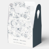 天エレガント海軍星月夜結婚月 フェイバーボックス (オープン)