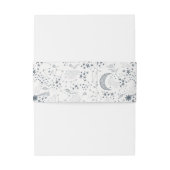 天エレガント海軍星月夜結婚月 招待状ベリーバンド (裏面例)