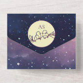 天エレガント結婚の オールインワン招待状 (裏面)