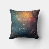 天エレガント結婚の クッション (裏面)