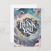 天カラフルお洒落星 サンキューカード (正面/裏面)