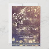 天クールモダン月と星の甘さ16 招待状 (正面)