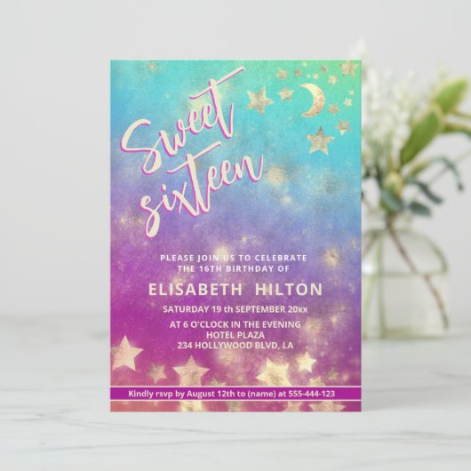 天クールモダン月と星の甘さ16 招待状 (スタンド正面)