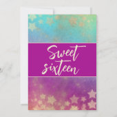 天クールモダン月と星の甘さ16 招待状 (裏面)