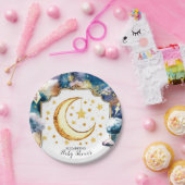 天シンプル星の天の赤ちゃんシャワー ペーパープレート (パーティー)