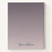 天パーソナライズされた上浮体都市 ノートブック (裏面)