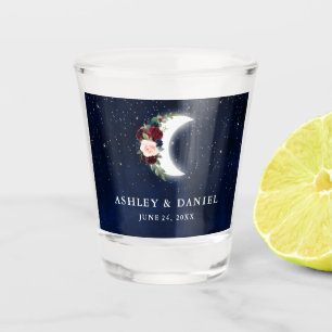 天ブルゴーニュフローラムーンスターズ結婚ズ ショットグラス