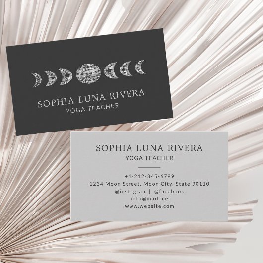 天ミニマル月相 名刺