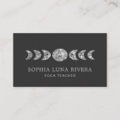 天ミニマル月相 名刺 (正面)