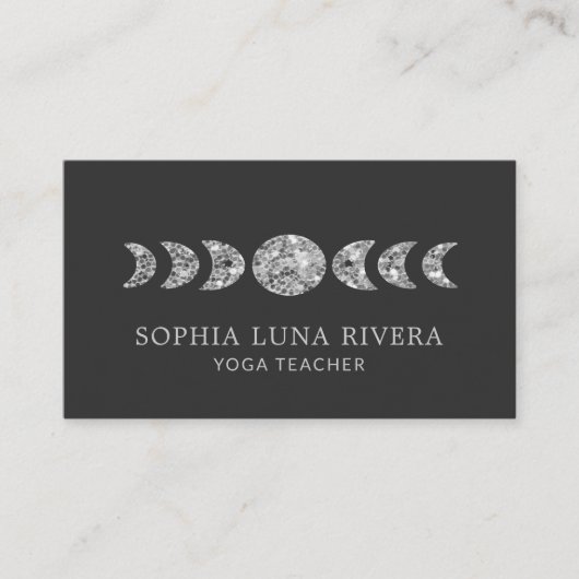 天ミニマル月相 名刺 (正面)