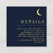 天ミニマル海軍スターQRコードの結婚詳細 エンクロージャーカード (正面)