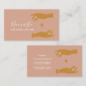 天モダンエレガント手ヨガ 名刺 (正面/裏面)