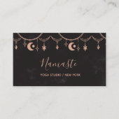 天モダンエレガント要素ヨガ 名刺 (正面)
