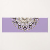 天モダン曼荼羅 | トレンディーボホスピリチュアル ヨガマット (正面(横))