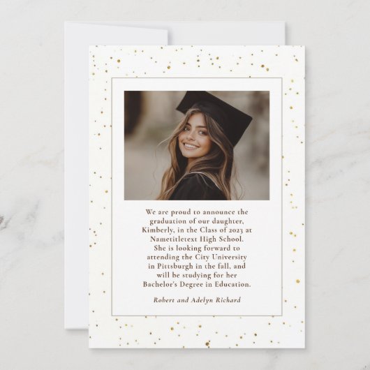 天モダン科写真卒業 案内状 (裏面)