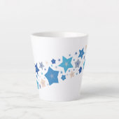 天ワルツ（対角線） カフェラテマグ (正面)