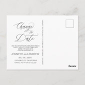 天三日月が日付はがきを変更 ポストカード (裏面)