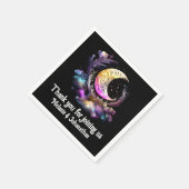 天三日月の月シック星夜 スタンダードカクテルナプキン (角)