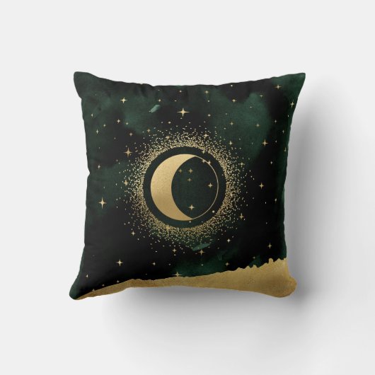 天三日月金ゴールドモノグラム装飾用クッション クッション (裏面)