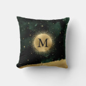 天三日月金ゴールドモノグラム装飾用クッション クッション (正面)