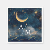 天上での食事の体験を高める スタンダードカクテルナプキン (正面)