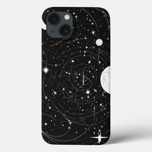 天上のエレガンス:チャンドタレブラックきらめくアンセム Case-Mate iPhoneケース (裏面)