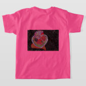天上のハート Tシャツ (レイダウン裏面)