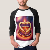 天上のロマンス：水彩夢Tシャツ Tシャツ (正面)