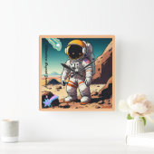 天上の夢を追いかける スクエア壁時計 (ホーム)