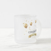 天上の夢 – 曇り卒業マグ(10oz) フロストグラスマグカップ (正面右)