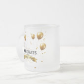 天上の夢 – 曇り卒業マグ(10oz) フロストグラスマグカップ (正面左)