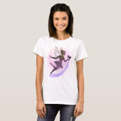 天上の妖精 - エーテルな女性の幻想芸術 Tシャツ (正面フル)