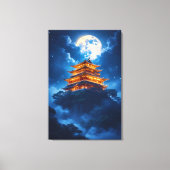 天上の山の月宮殿 キャンバスプリント (正面)