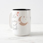 天上の恋の情事:月と背中 ツートーンマグカップ (正面左)