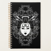 天上の日本の神秘的な芸者魂 プランナー手帳 (正面)