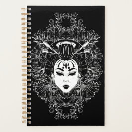 天上の日本の神秘的な芸者魂 プランナー手帳