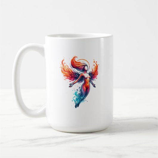 天上の炎と氷の女神 コーヒーマグカップ (左)