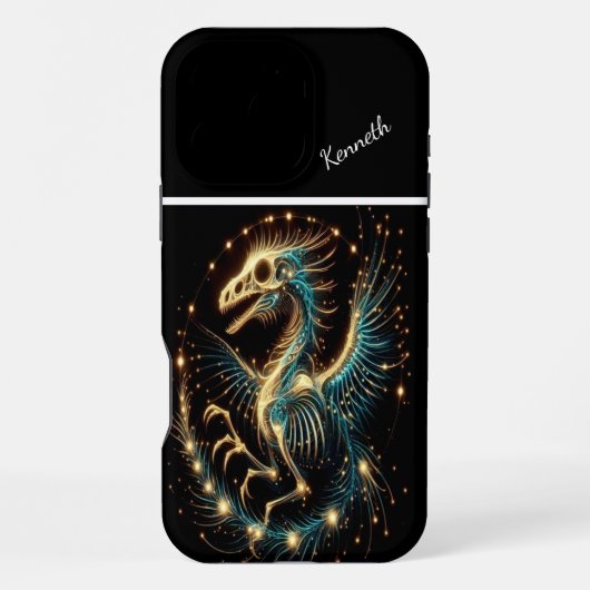 天上の猛禽の抱擁 iPhoneケース (裏面)