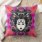 天上の神秘的な日本の芸者精神 クッション (ブランケット)