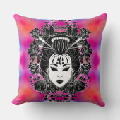 天上の神秘的な日本の芸者精神 クッション (正面)