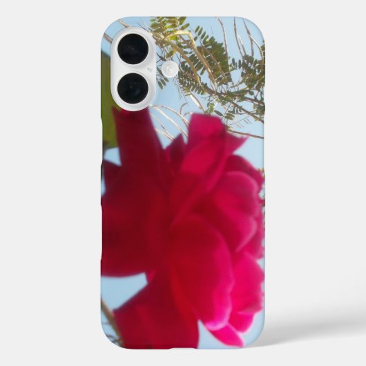 天上の花|青空に映える赤いバラ Case-Mate iPhoneケース (裏面)