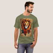 「天上の蛇威厳のある中国の:竜Tシェル Tシャツ (正面フル)