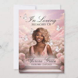 天上の蝶 – HBM001メモリアルカード&詩 招待状