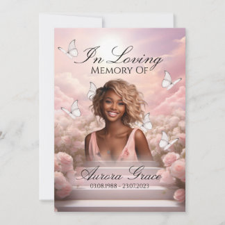 天上の蝶 – HBM001メモリアルカード&詩 招待状