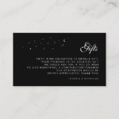 天上の贈り物&ハネムーンファンドブラック結婚ズ エンクロージャーカード (正面)