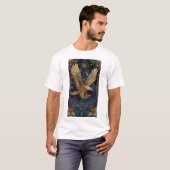 天上の金の鷲アート Tシャツ (正面フル)